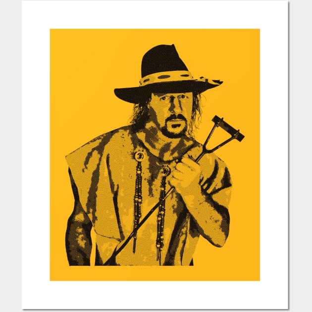 Terry Funk Simple Engrved Wall Art by Chillashop Artstudio